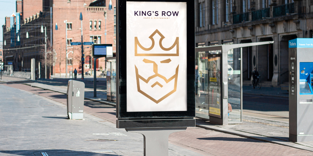 KingsRow, logo, mockups