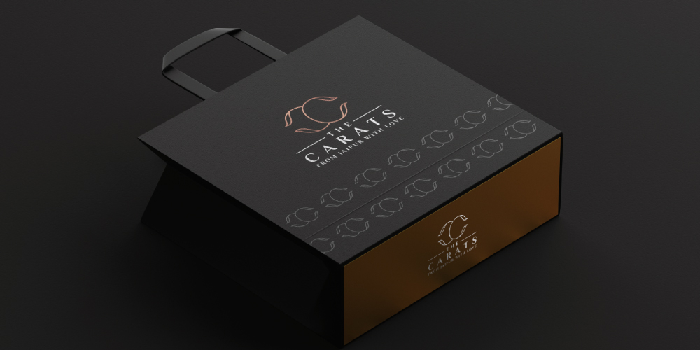 The Carats, logo, mockups