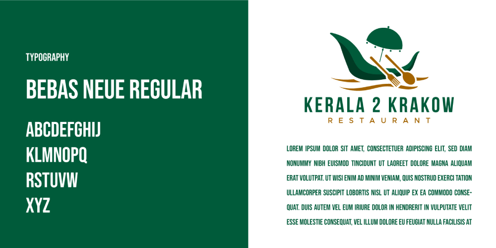 Kerala 2 Krakow, font concept