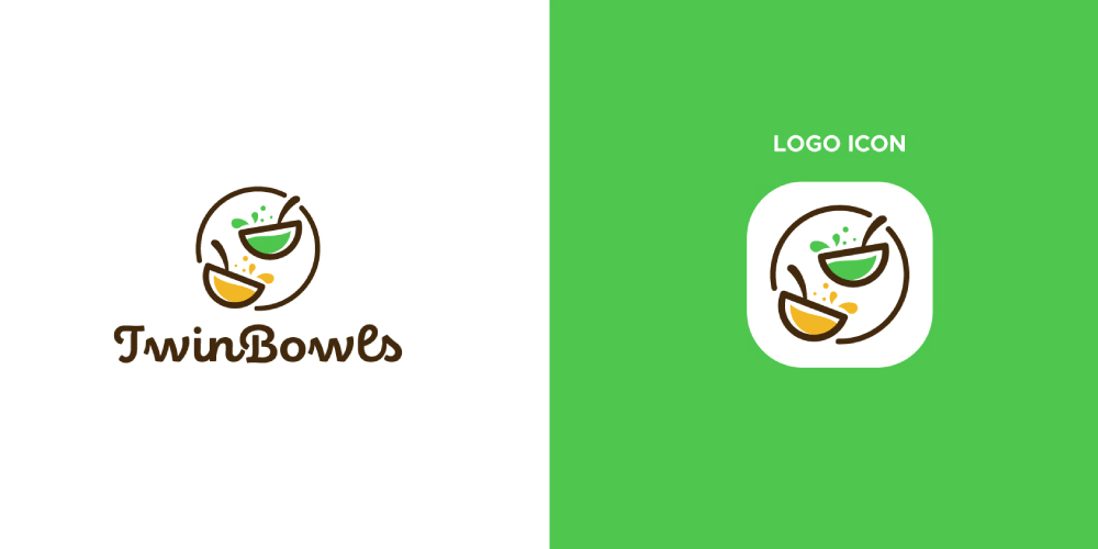 Twin Bowls, logo, concept
