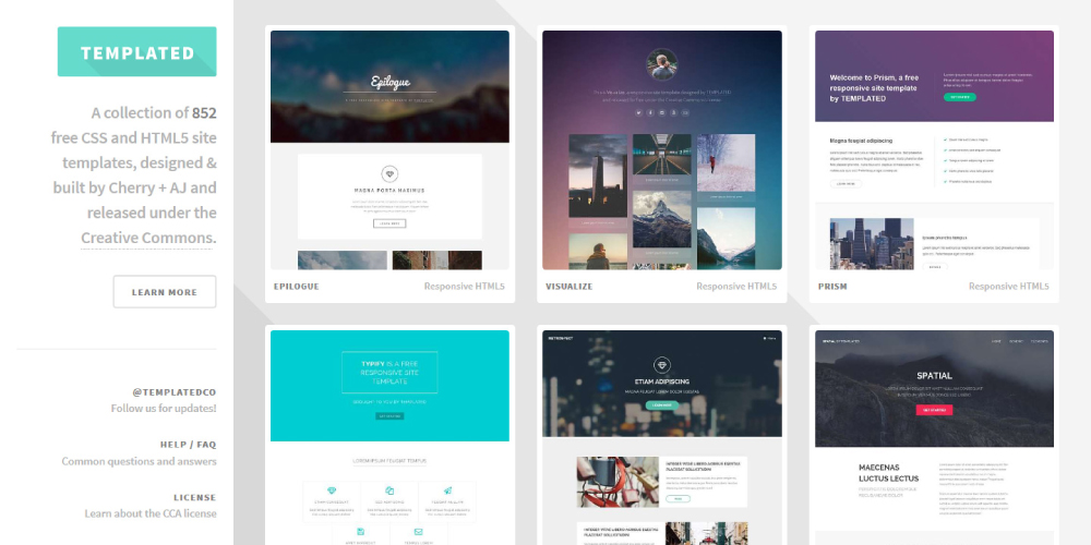 Boxes, website, layout