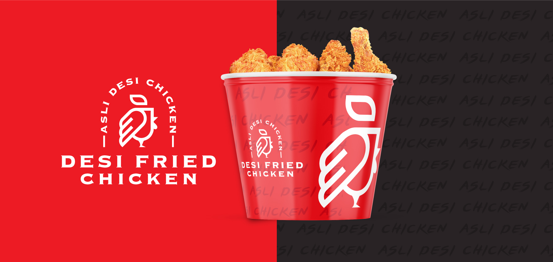Desi Fried Chicken, logo, month, February, 2022