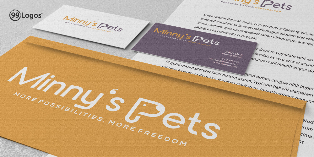 Minnys Pets, logo, December, 2022, mockups