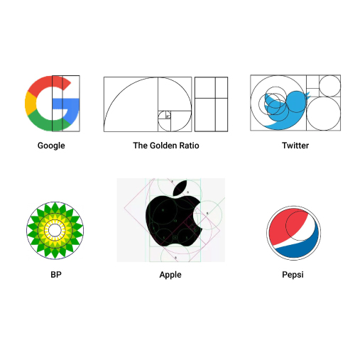 Logo, creation, golden ratio