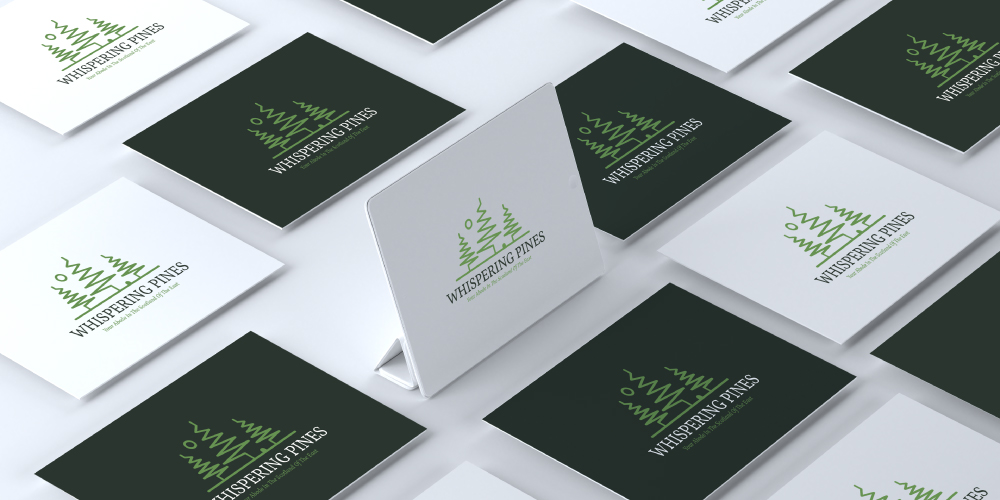 Whispering Pines, mockups