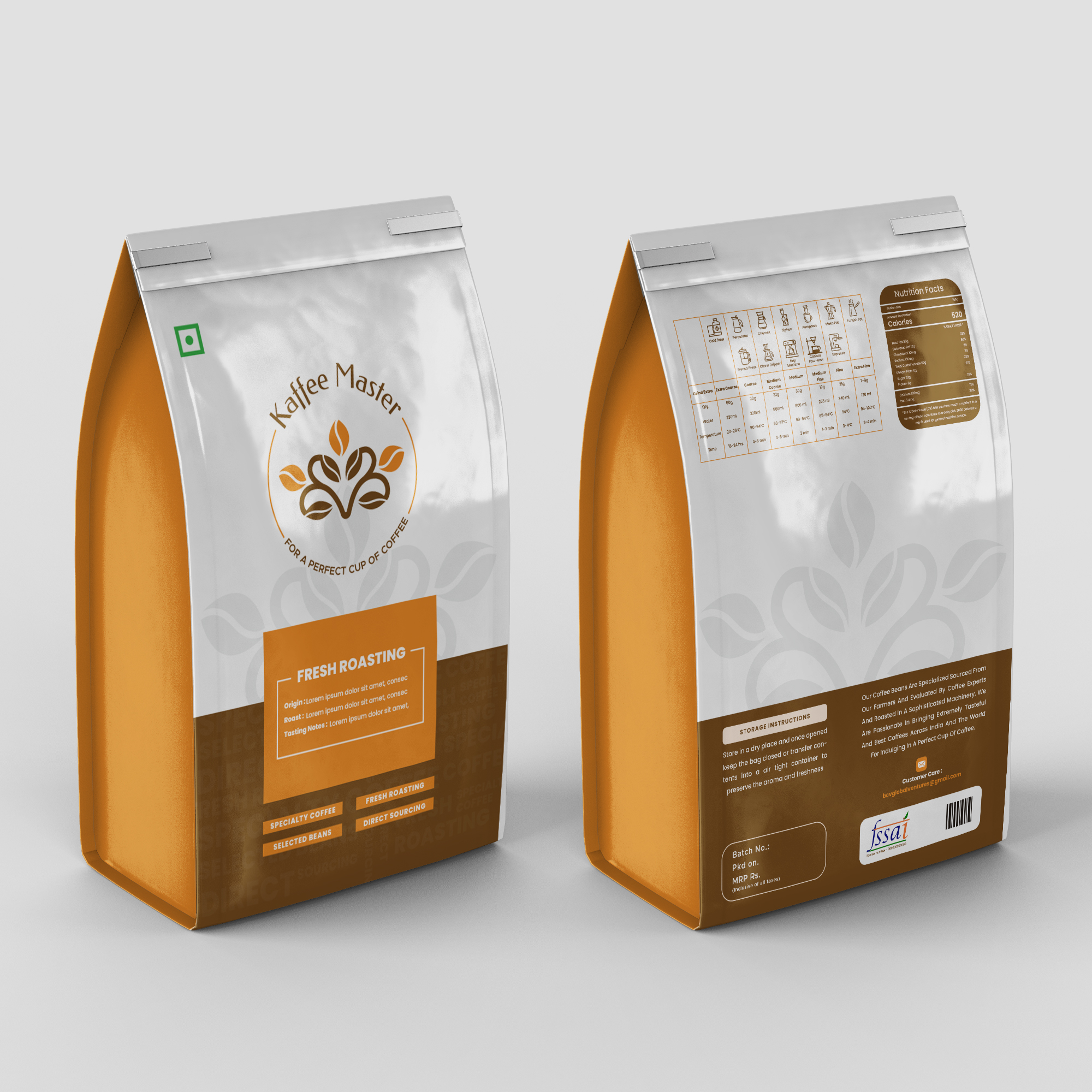 Coffee, Packaging